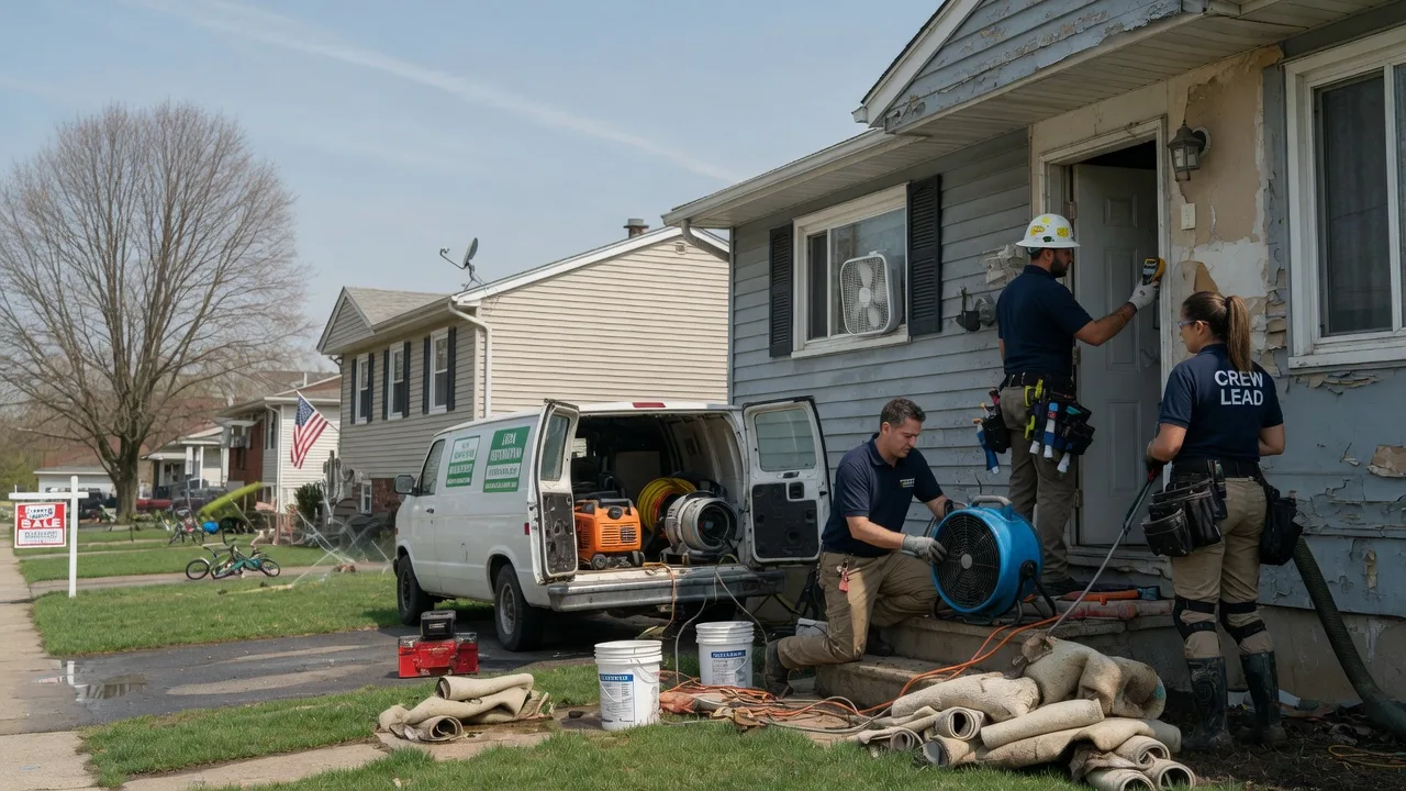 Flood Cleanup in Kaufman, TX near me